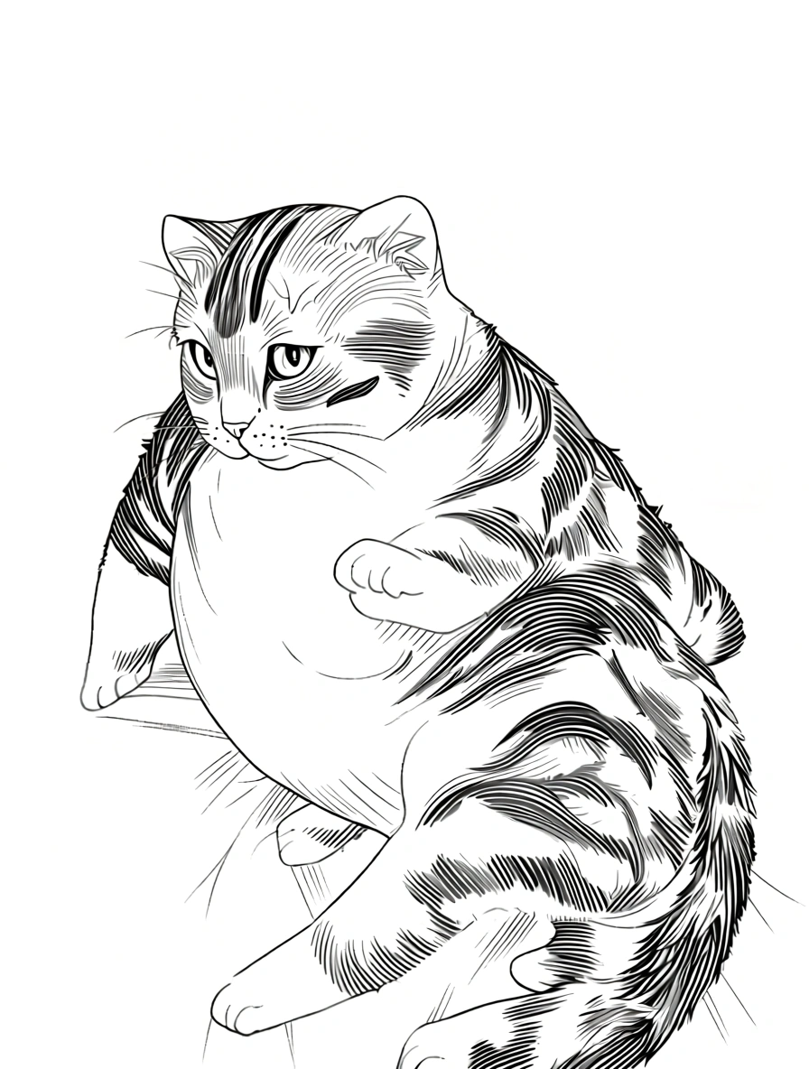 cat coloring page - coloring pages printable