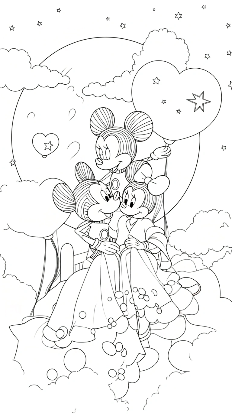 minnie mouse coloring page - coloring pages free