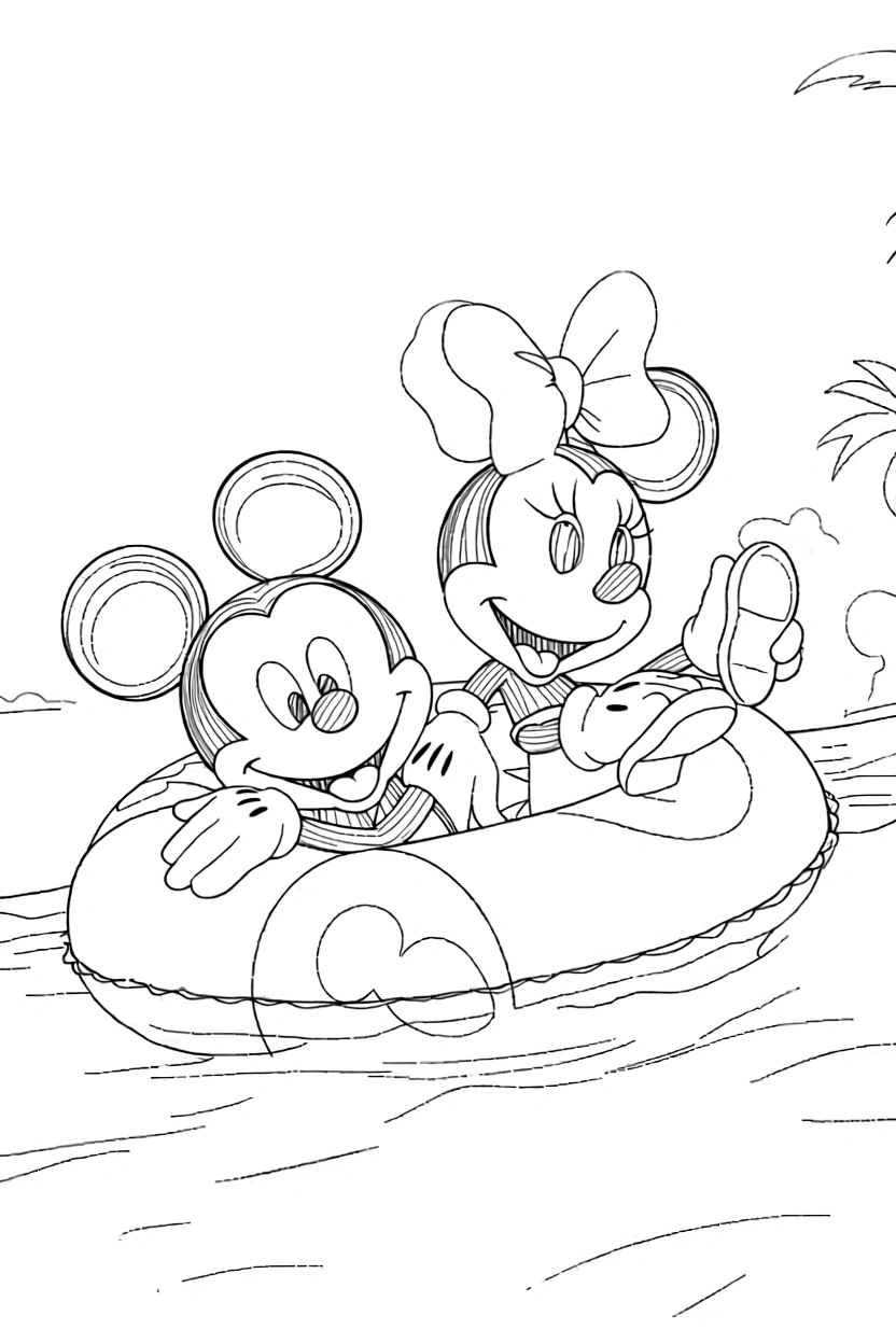 mickey mouse coloring page - free coloring pages for kids