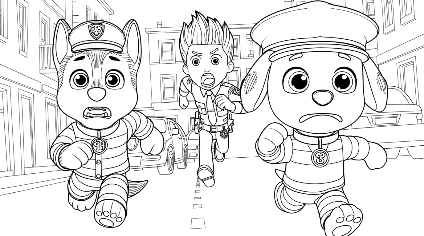 paw patrol coloring page - coloring book