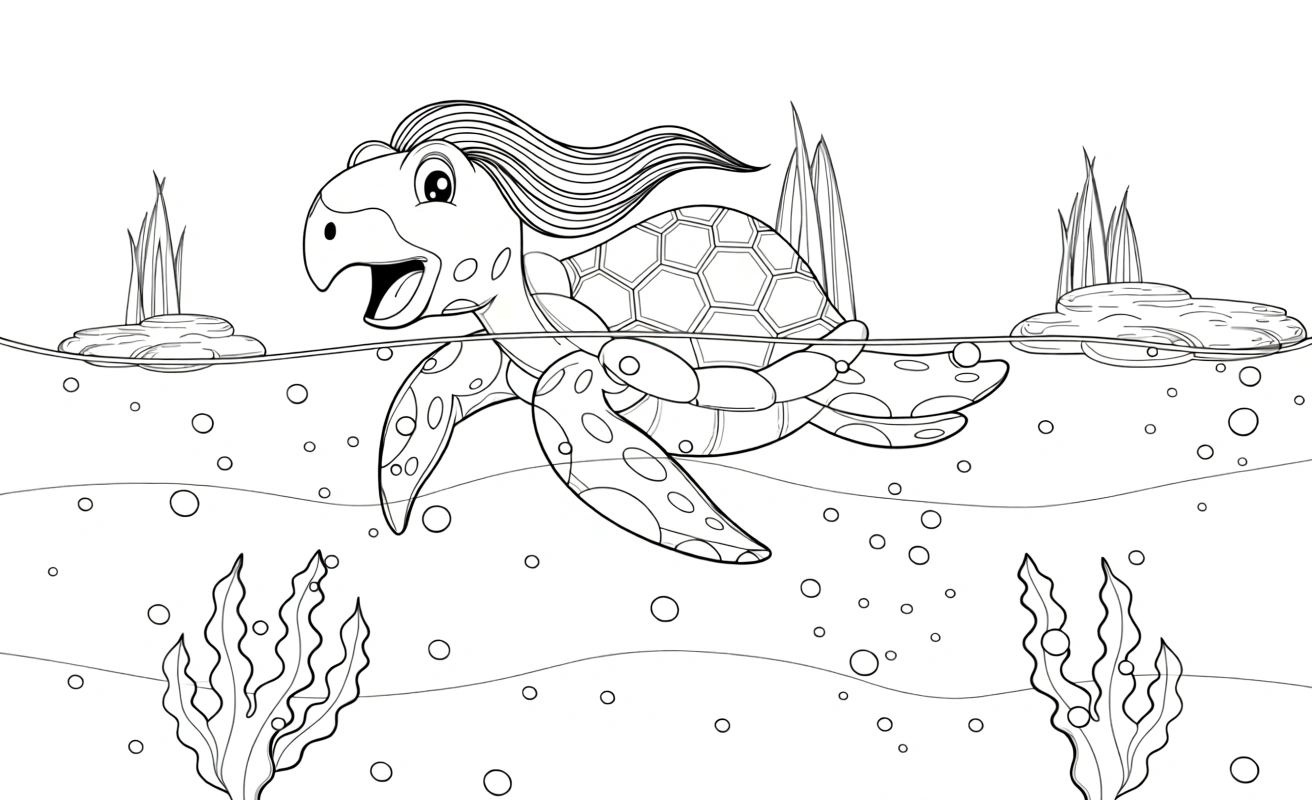 turtle coloring pages - coloring page