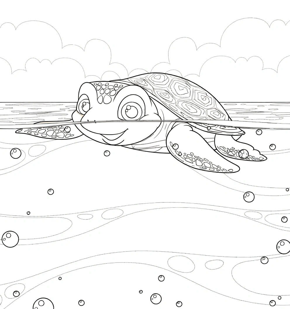 sea turtle coloring page - free coloring pages