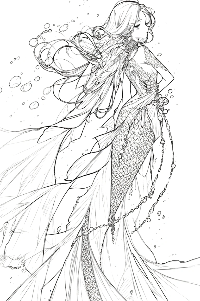 little mermaid color pages - coloring pages for kids