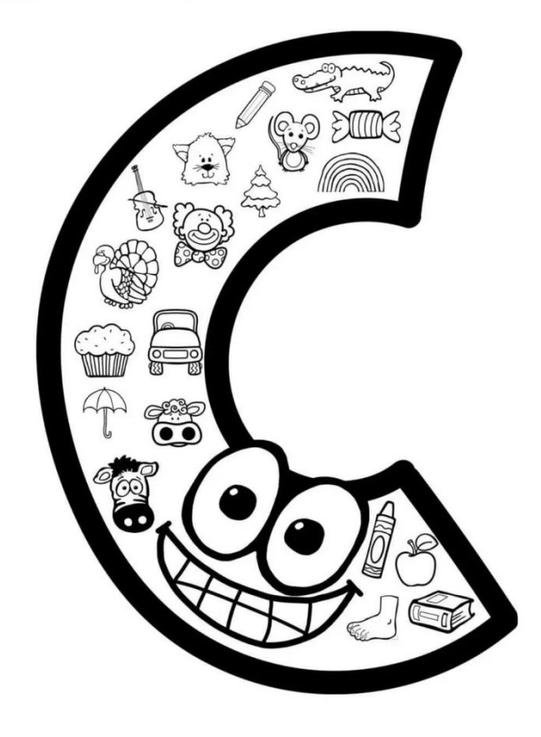 printable alphabet coloring pages - cute coloring pages for kids