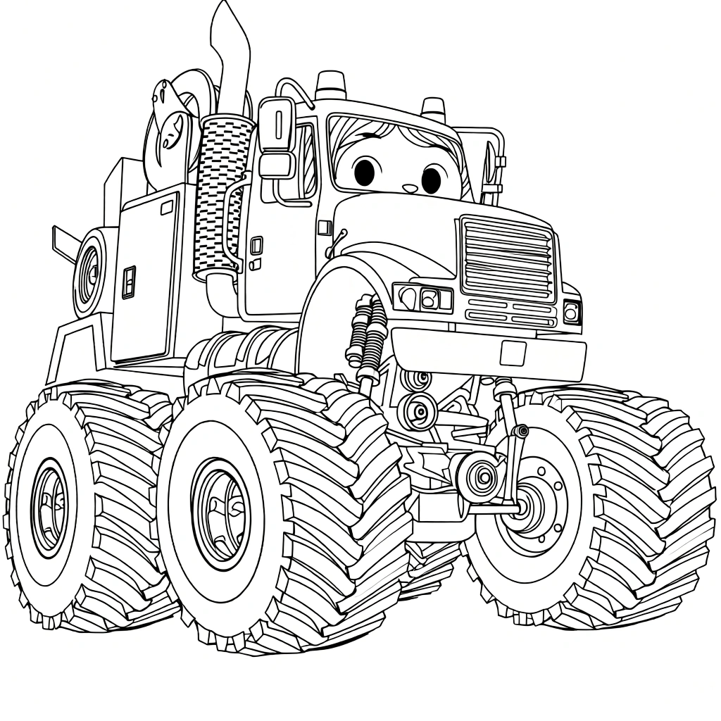 monster trucks coloring pages - coloring pages for kids