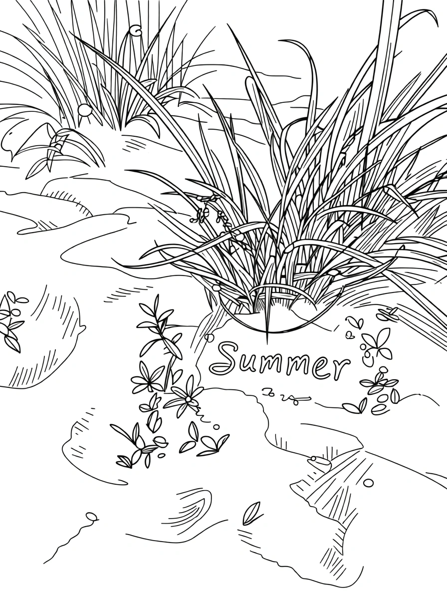 summer coloring page - cute coloring pages