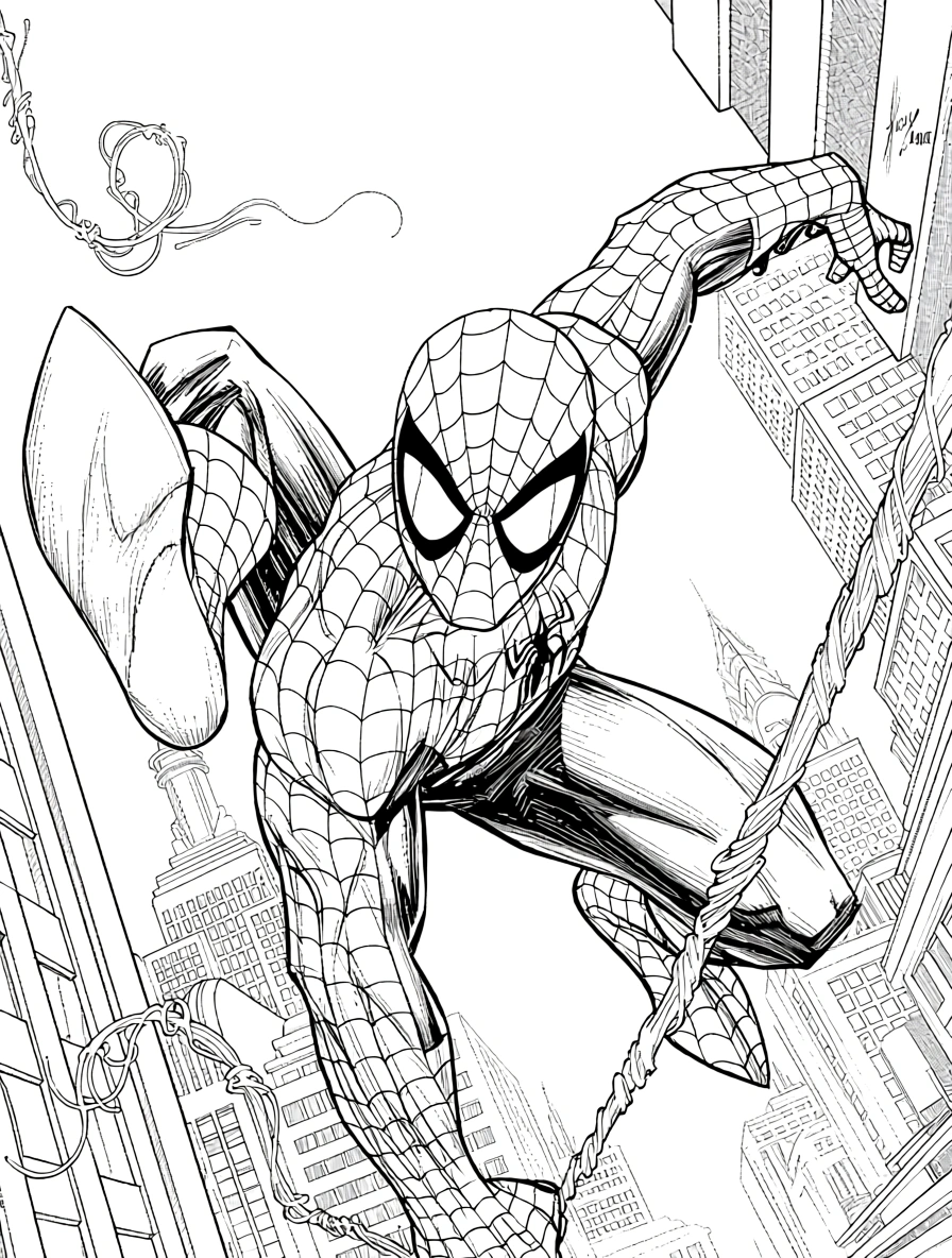 printable spiderman coloring pages - coloring pages for kids
