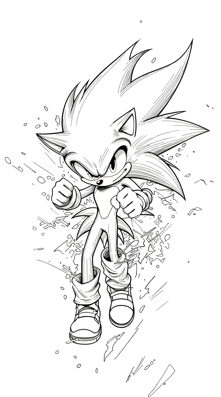 super sonic coloring pages - crayola coloring pages