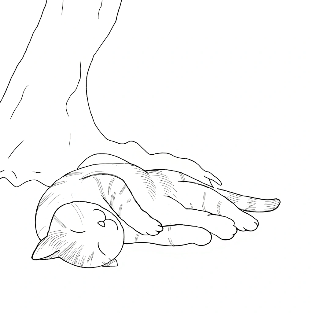 cat coloring pages printable - coloring page