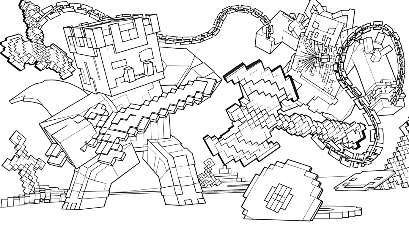 minecraft printable coloring pages - coloring sheets