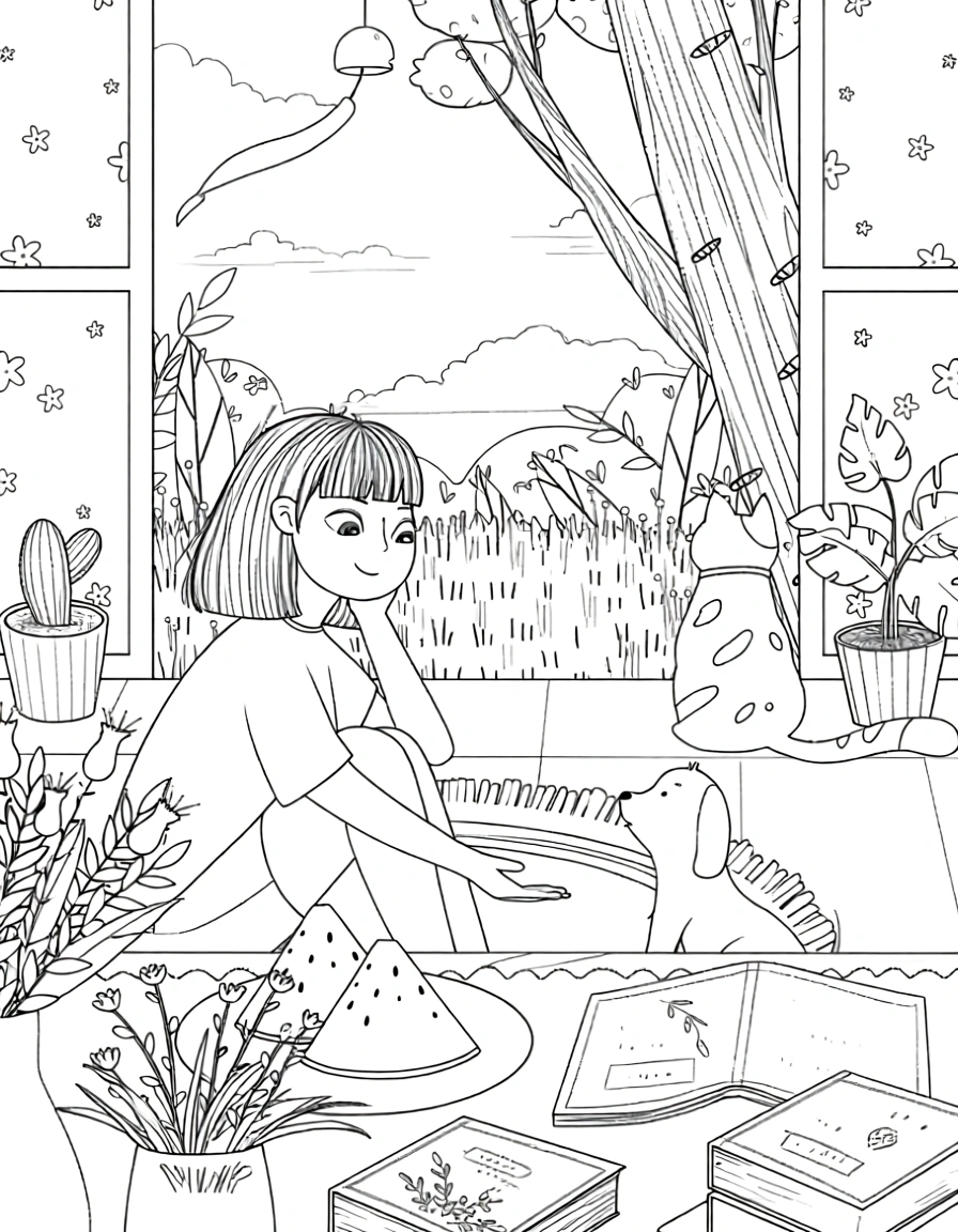 summer coloring page - free coloring pages
