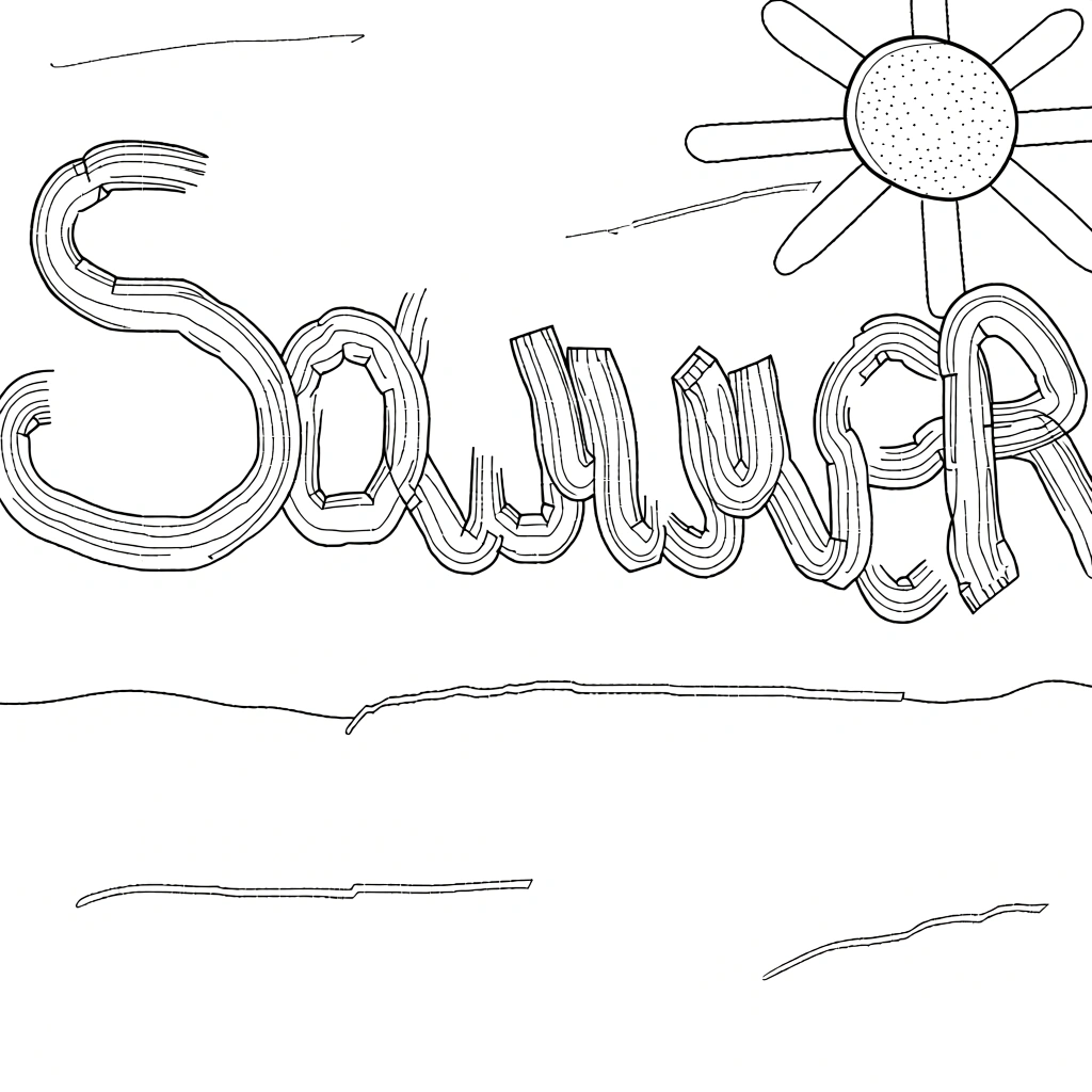 free summer coloring pages - coloring page