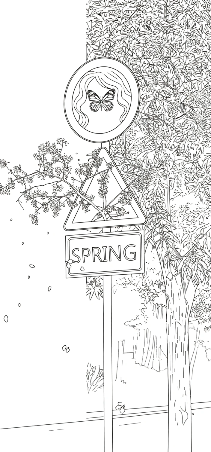 spring coloring pages - free coloring pages for kids