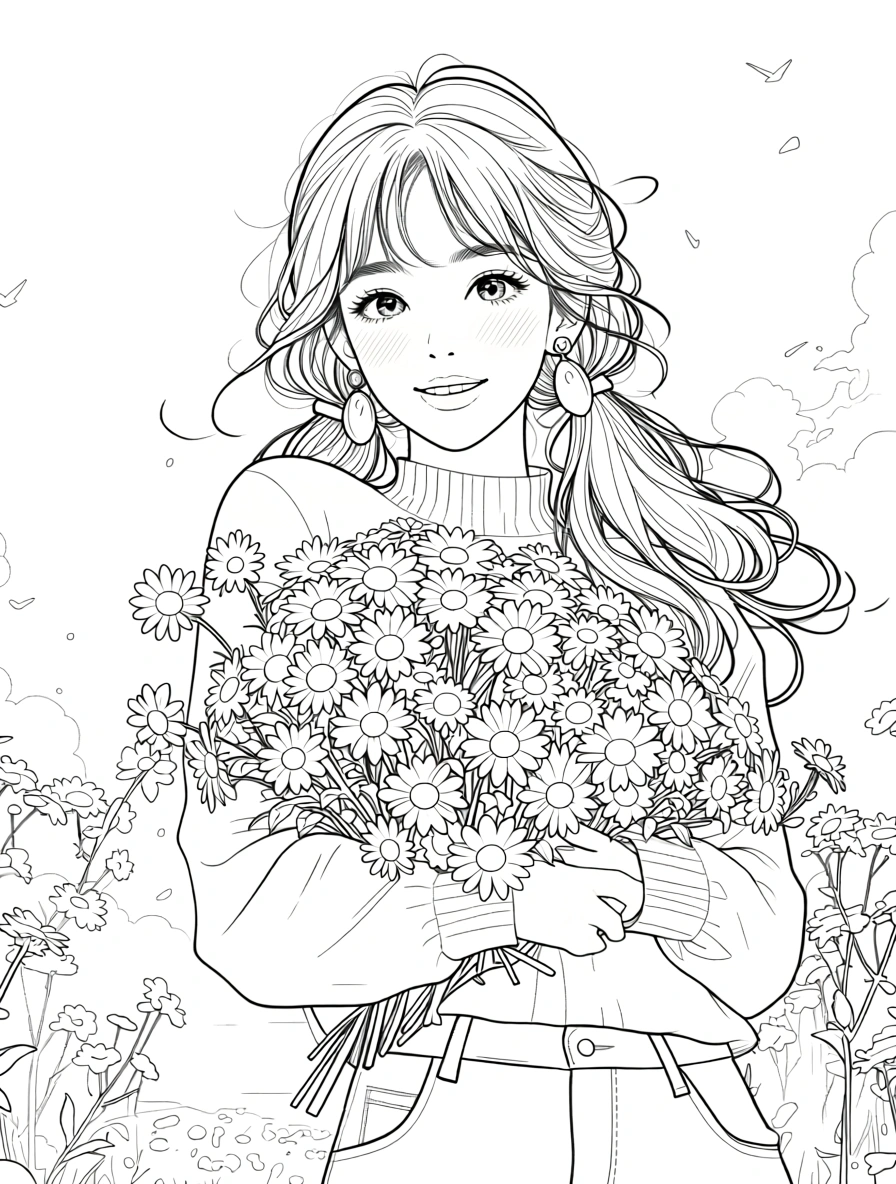 spring time coloring pages - coloring pages for adults