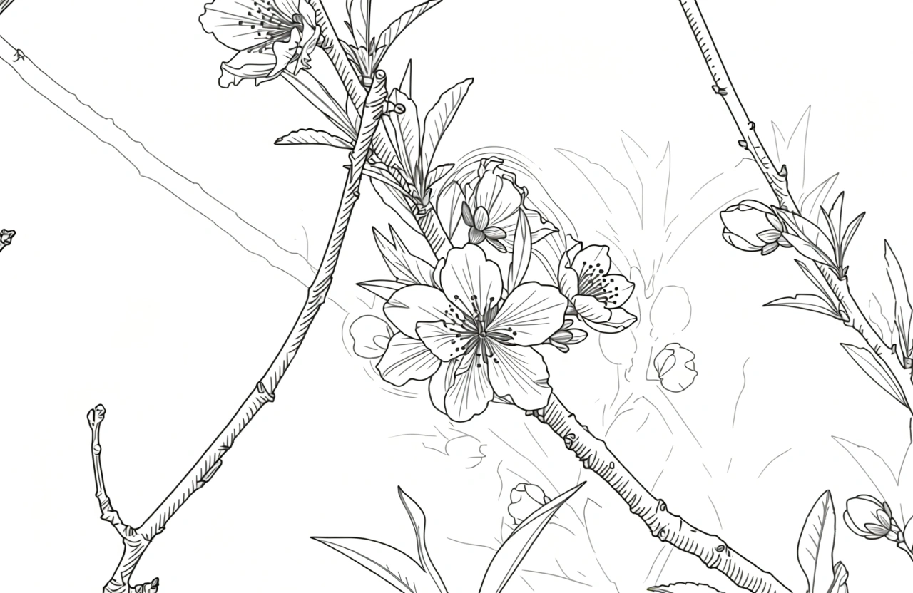 spring color pages - coloring page