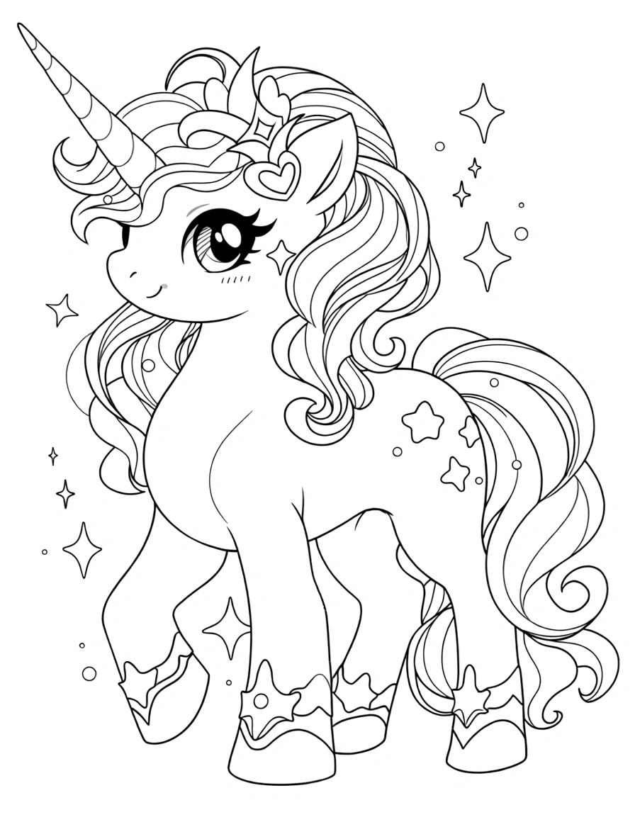 coloring page unicorn - coloring pages