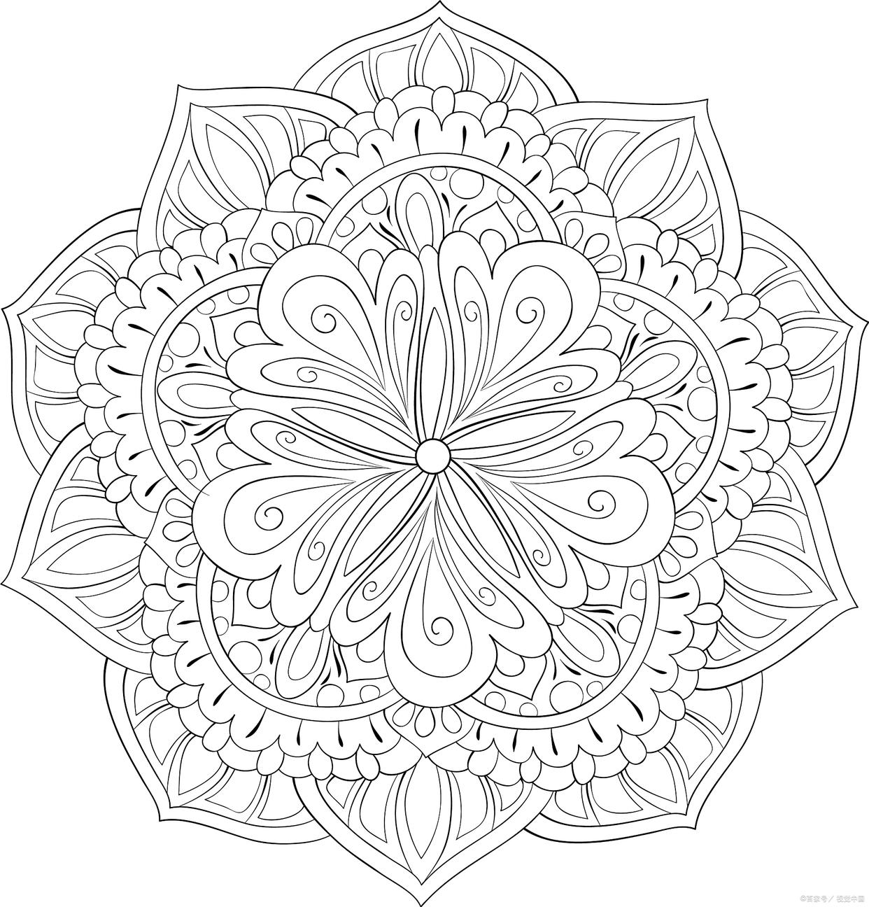 mandala coloring pages - coloring page