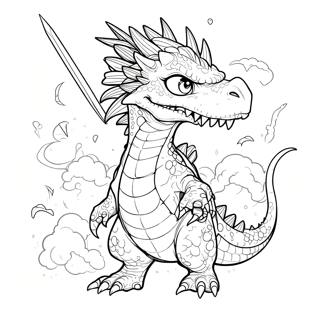 dragon coloring pages - adult coloring pages