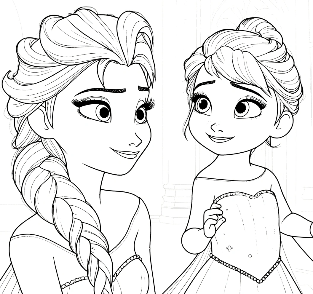 elsa coloring page - printable coloring pages