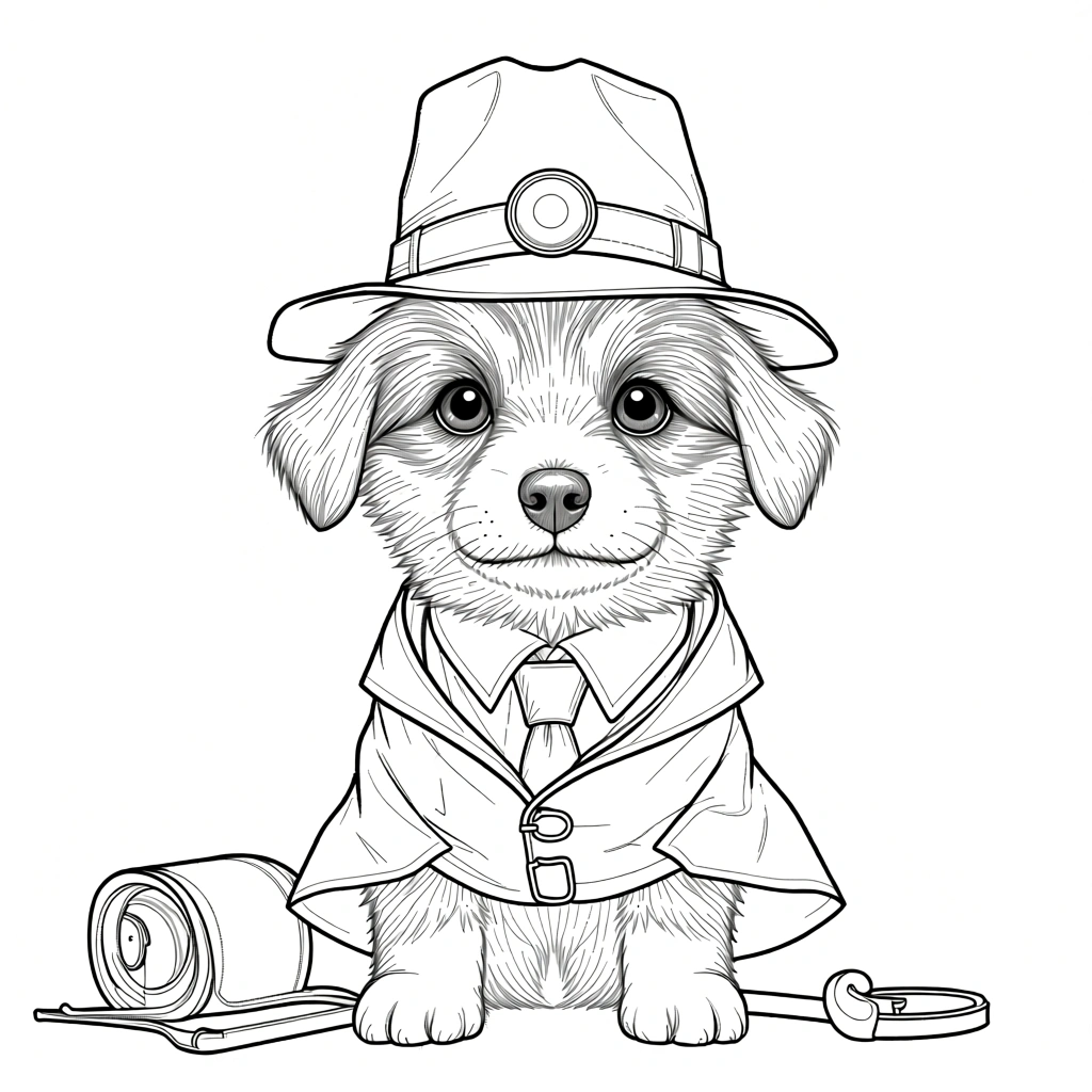 coloring pages dogs - printable coloring pages