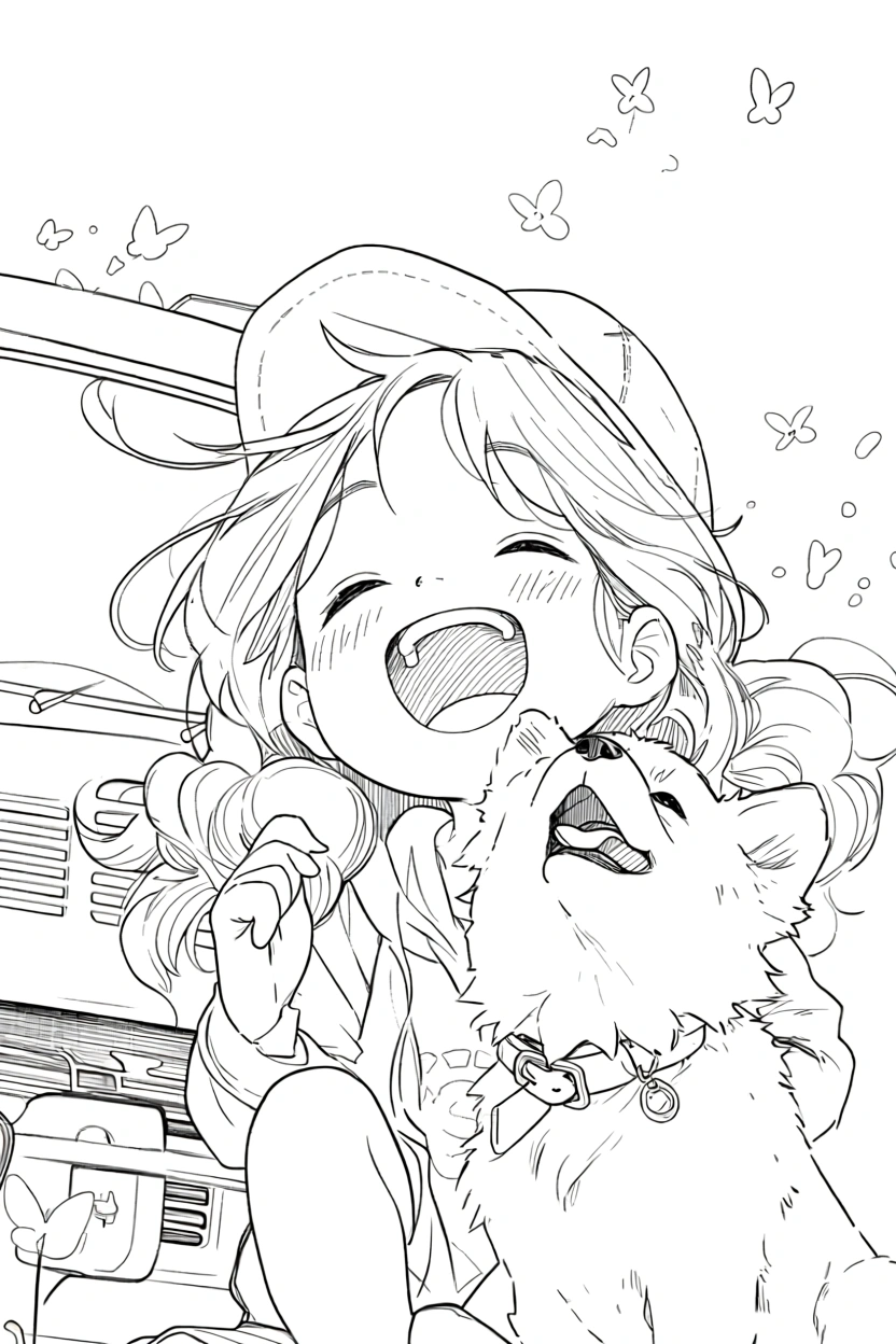 printable anime coloring pages - coloring sheet