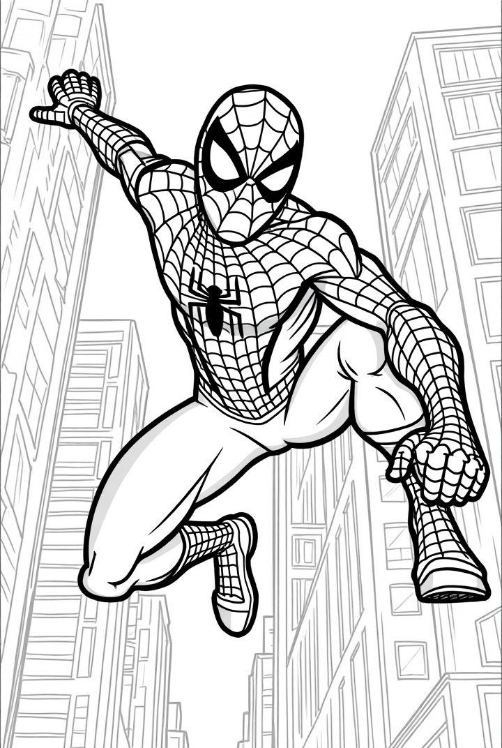 spiderman printable coloring pages - cute coloring pages