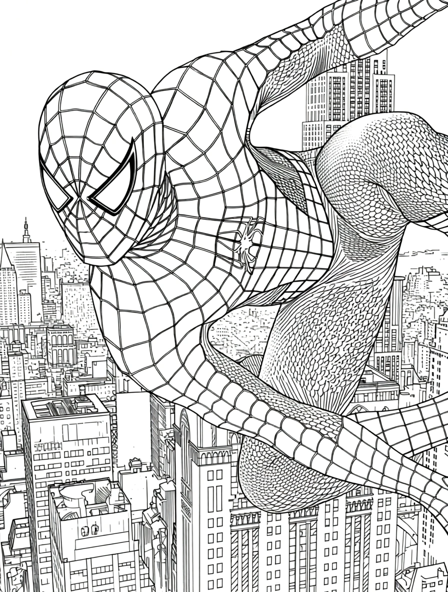 spiderman printable coloring pages - coloring book