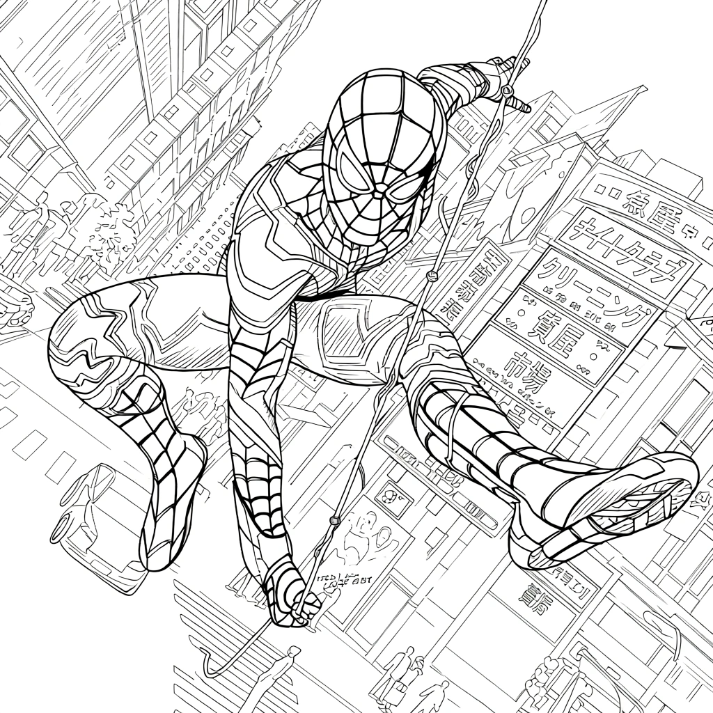 spiderman coloring pages - free coloring pages for kids