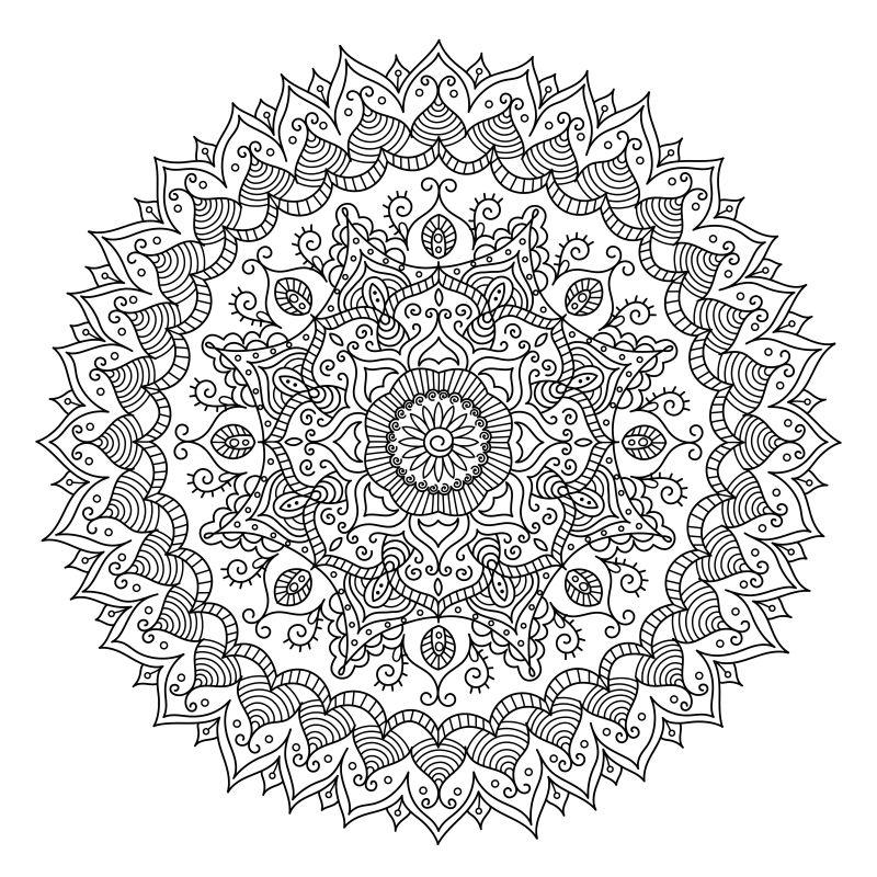 mandala coloring page - coloring pages for kids