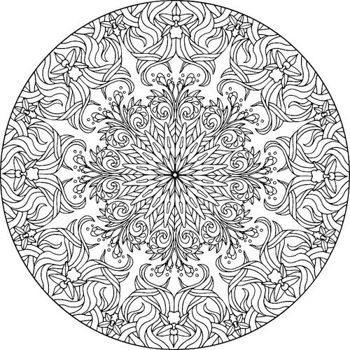 mandalas coloring pages - adult coloring books