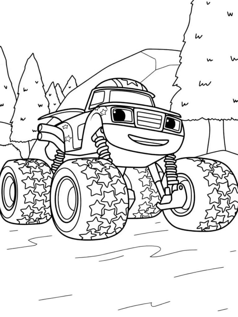 monster truck coloring pages - coloring page