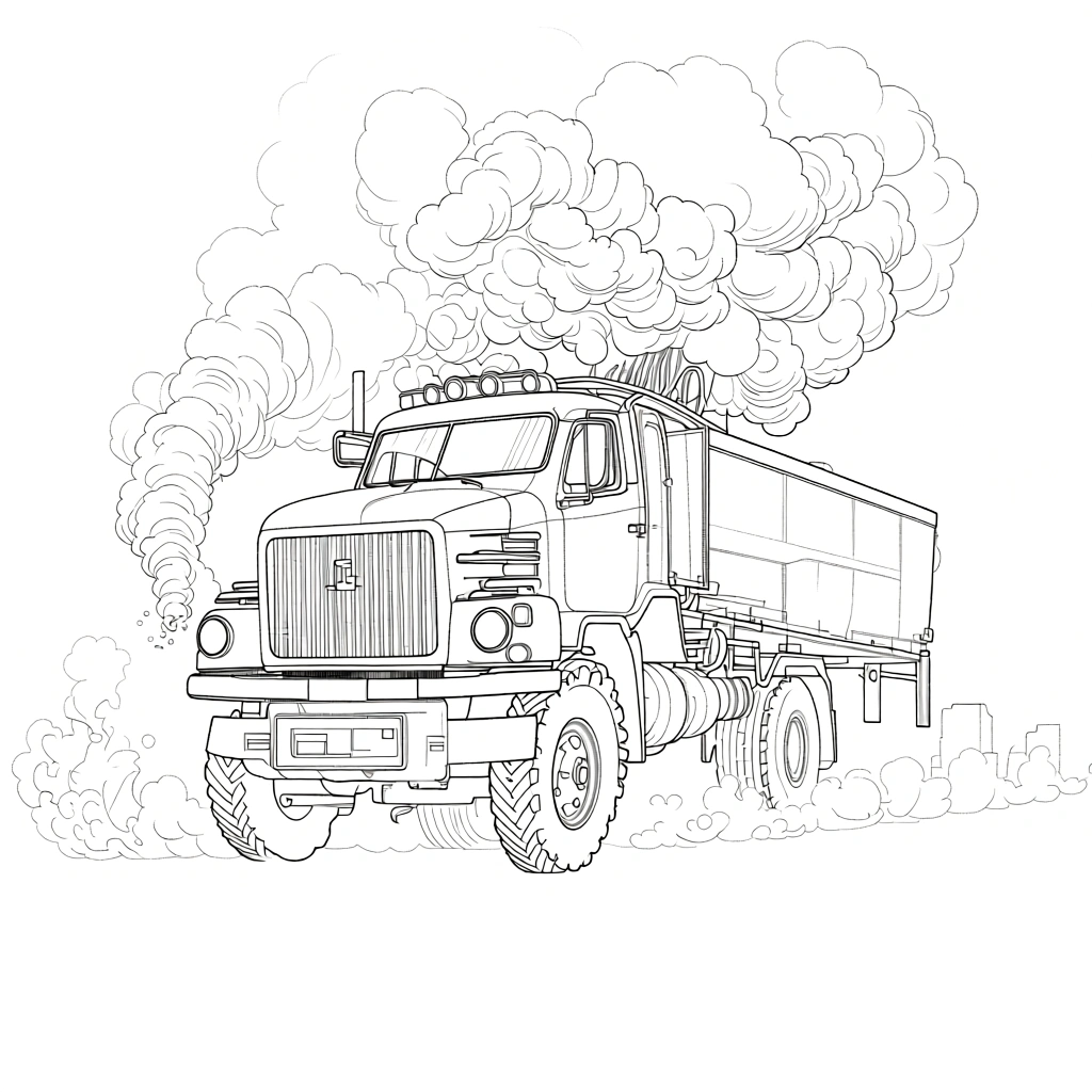 monster coloring pages - coloring sheet