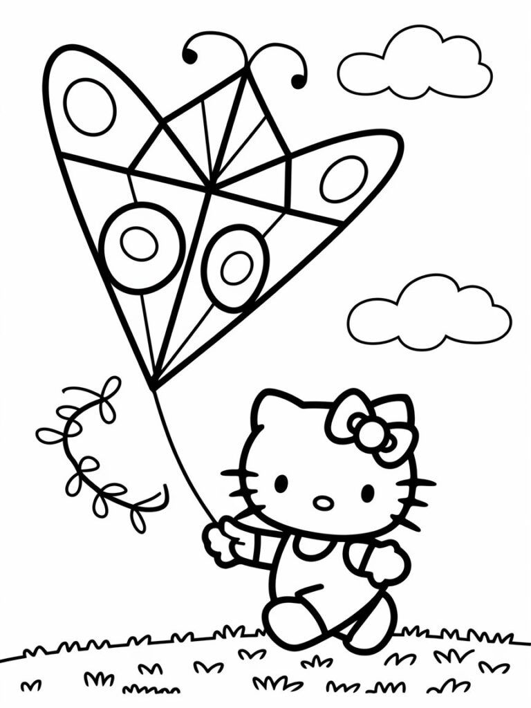 halloween hello kitty coloring pages - cute coloring pages for kids