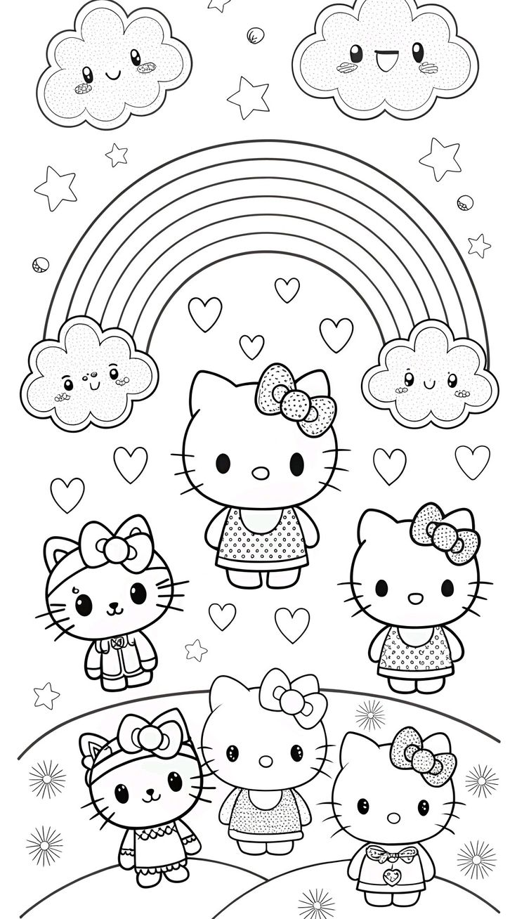 hello kitty halloween coloring page - free coloring pages for kids